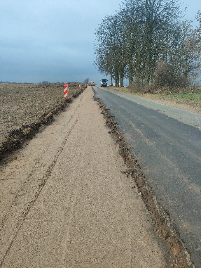 Raport z placu budowy: Droga powiatowa Dziemiony – Zelgno